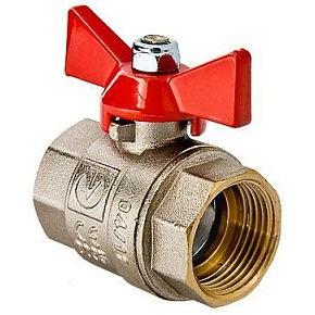 Кран шаровой VALTEC BASE, 3/4" рукоятка бабочка  вн.-вн. (VT.217.N.05)
