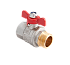 Кран шаровый полнопроходной MVI 1/2" внутренняя-наружная, бабочка (BV.514.04)