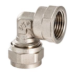 Угольник обжимной VALTEC 16х1/2" с переходом на вн. р. (VTm.352.N.001604)