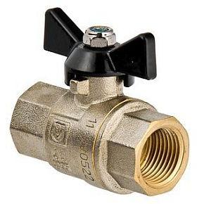 Кран шаровой VALTEC PERFECT,1/2" рукоятка бабочка  вн.-вн.(VT.317.N.04)
