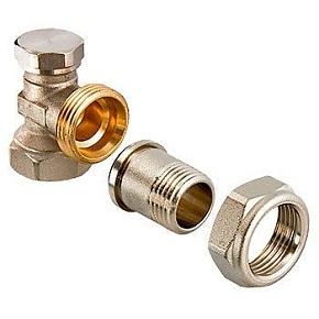 Клапан настроечный VALTEC  1/2" для радиатора, угловой (VT.019.N.04)