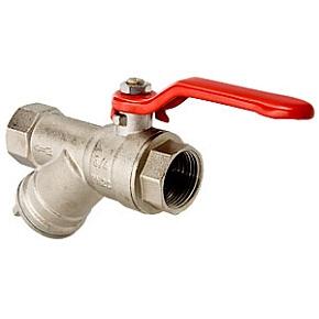 Кран шаровой VALTEC  3/4" со встроенным фильтром, стальная рукоятка вн.-вн.(VT.292.N.05)