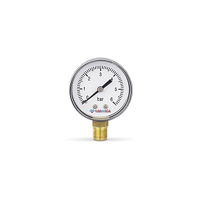 VMMT10-500602 Манометр Varmega радиальный 50 мм, 6 бар, 1/4