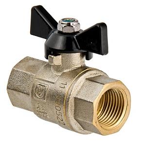 Кран шаровой VALTEC PERFECT,1/2" рукоятка бабочка  вн.-вн.(VT.317.N.04)