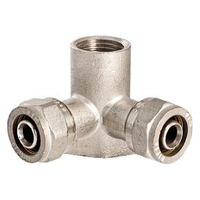 Водорозетка обжимная проходная VALTEC 16х1/2"	 (VTm.334.N.160416)