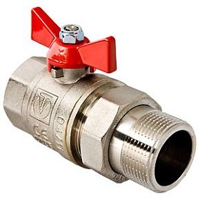 Кран шаровой VALTEC BASE 1 1/4" с полусгоном  вн.-нар. (VT.227.N.07)