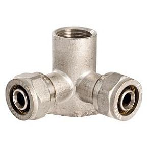 Водорозетка обжимная проходная VALTEC 16х1/2"	 (VTm.334.N.160416)