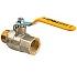 Кран шаровой газовый VALTEC VALGAS 1/2" стальная рукоятка  вн.-нар.(VT.272.N.04)